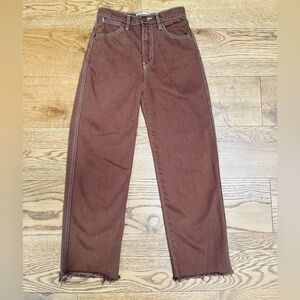 Reformation Cowboy High Rise Straight Jeans Sz 25